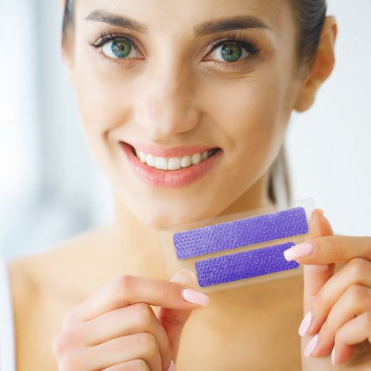 Purple Teeth Whitening Strips Kit Color Correction Series
