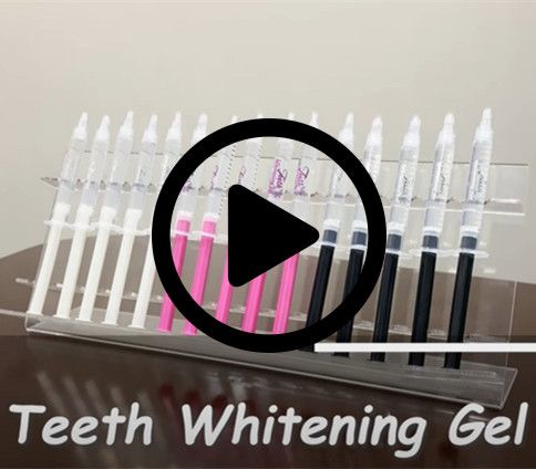 Teeth Whitening Gel Display and Use