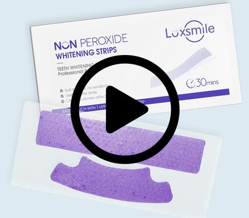 V34 Purple Teeth Whitening Stickers for Display and Use