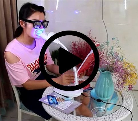 Professional DesktopTable Teeth Whitening Lamp Operating Video