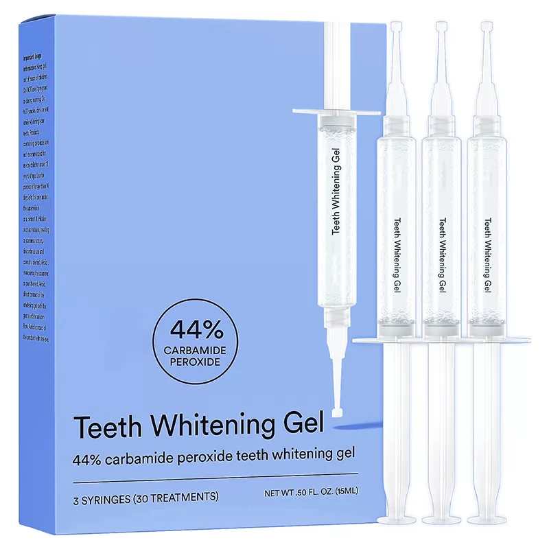 44% Carbamide Peroxide Teeth Whitening Gel Kit for Intense Whitening Effect